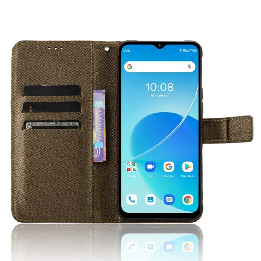 For Umidigi G5 / G5A Diamond Texture Leather Phone Case(Brown)