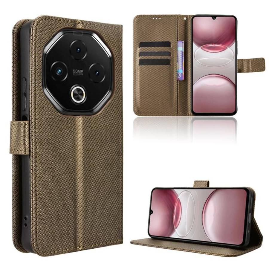 For Umidigi G100 5G 2025 / G100 Pro Diamond Texture Leather Phone Case(Brown)