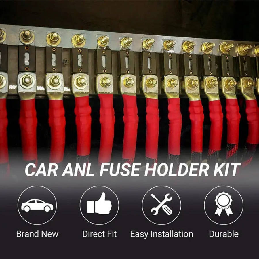 3 in 1 ANL Car Audio Modified Fuse Holder with 200A Fuse, Current:200A