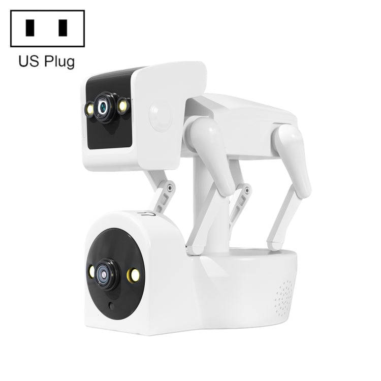 ESCAM PT212 4MP Dual Lens Robot Dog WiFi Camera Supports Cloud Storage/Two-way Audio/Night Vision...