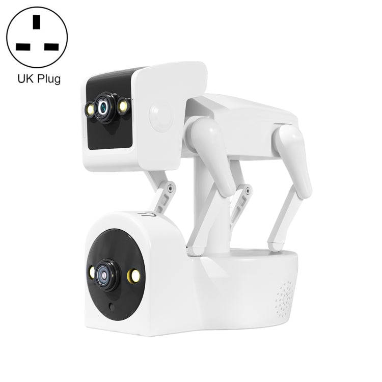 ESCAM PT212 4MP Dual Lens Robot Dog WiFi Camera Supports Cloud Storage/Two-way Audio/Night Vision...