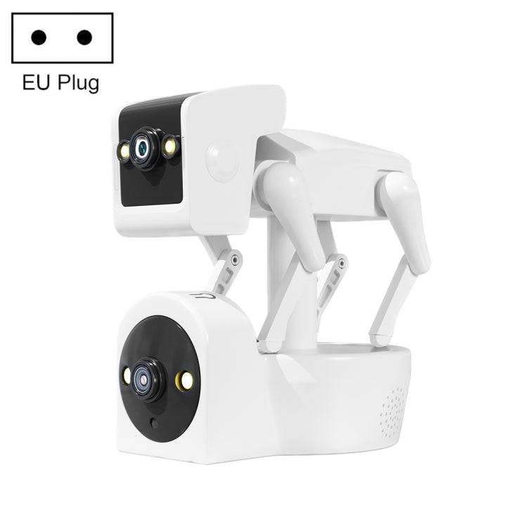 ESCAM PT212 4MP Dual Lens Robot Dog WiFi Camera Supports Cloud Storage/Two-way Audio/Night Vision...