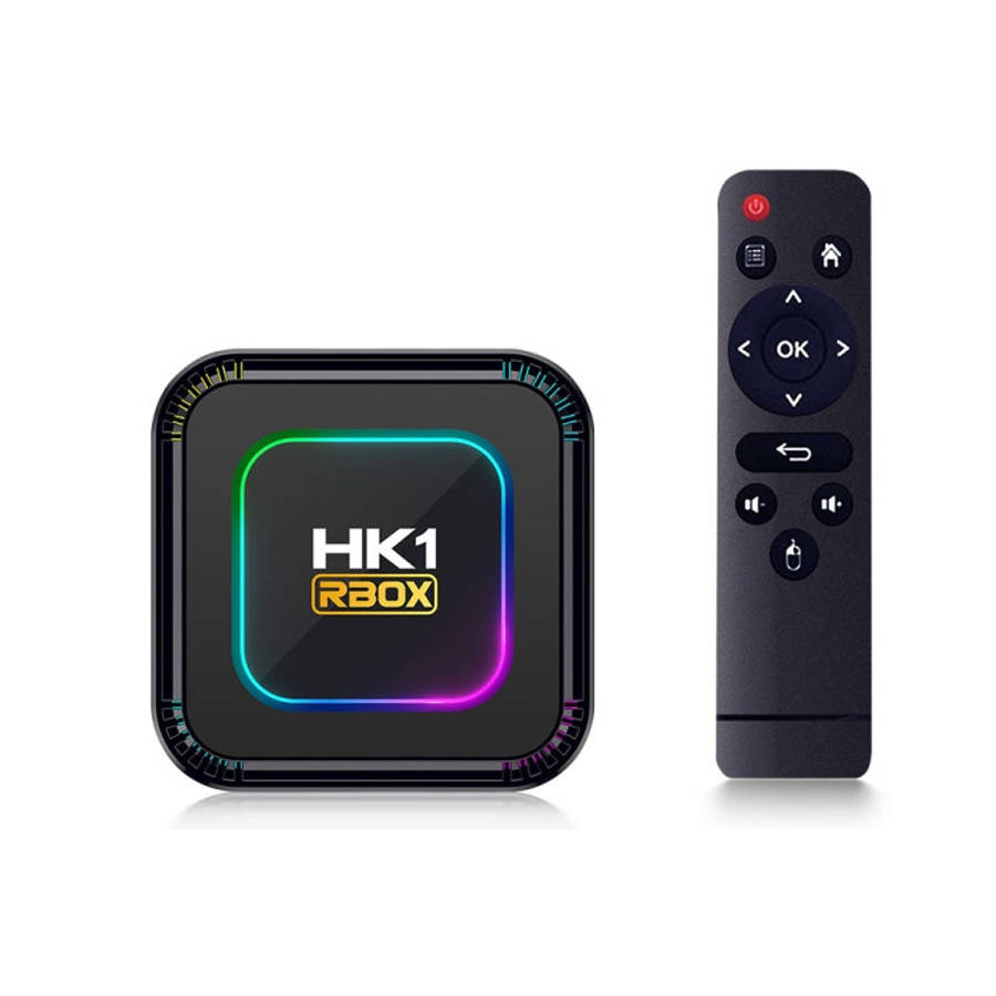 HK1 RBOX K8 8K Android 13.0 Smart TV Box with Remote Control, 4GB+64GB, RK3528 Quad-Core(UK Plug)