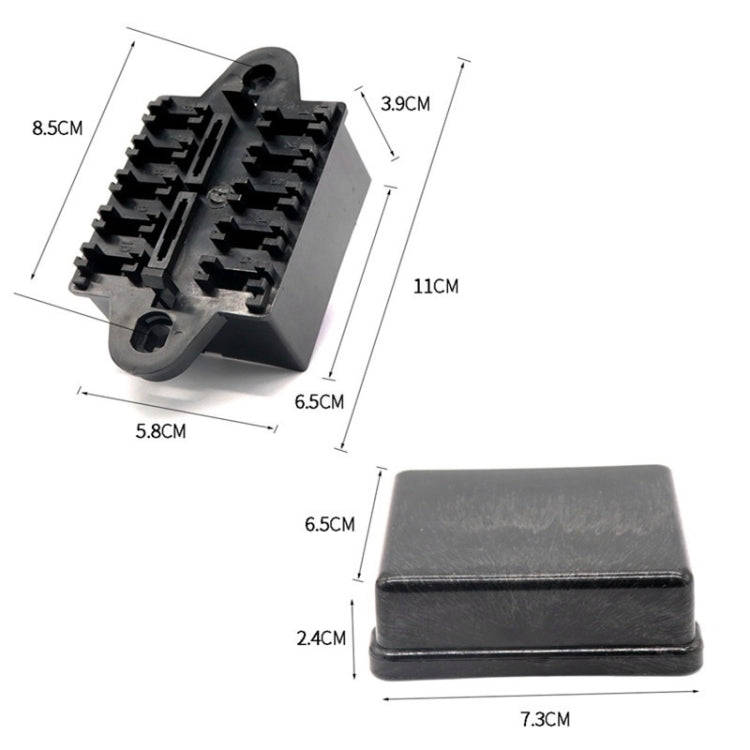BX2101-1 Car 10 Ways Fuse Box