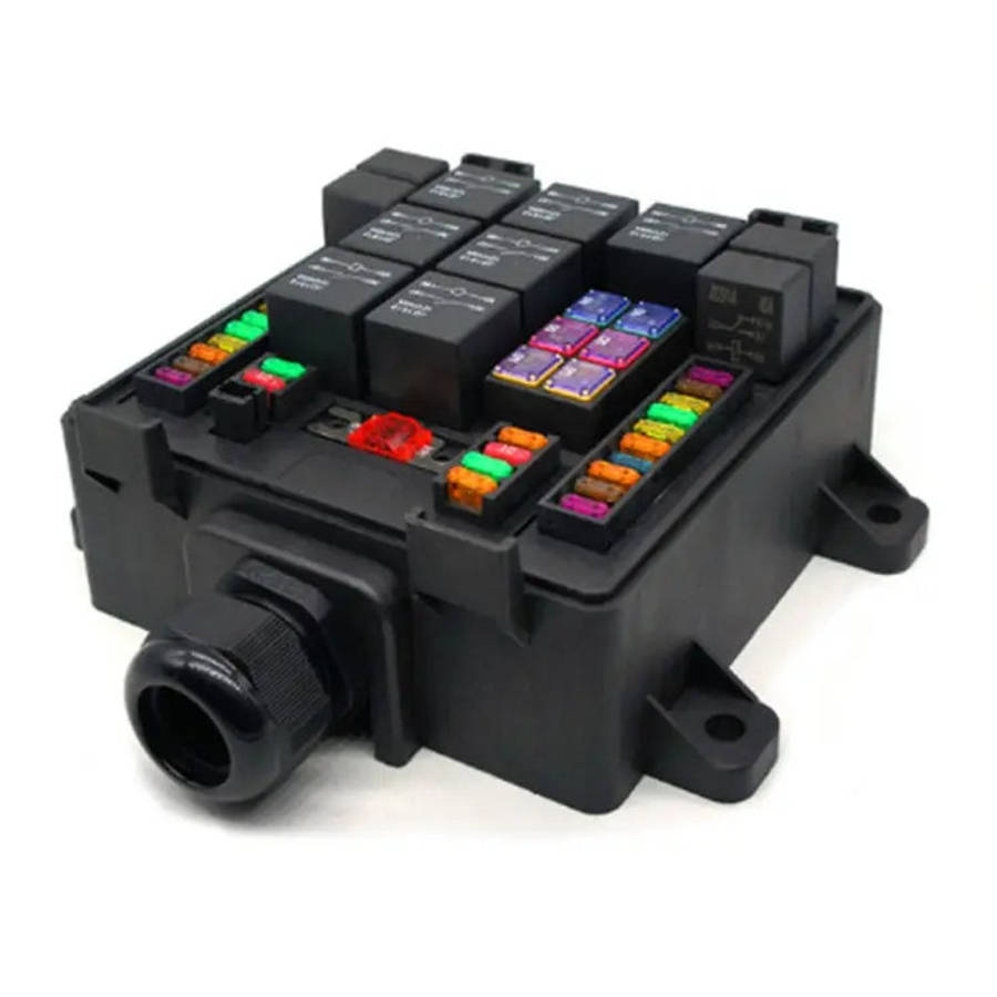 24V 5 Pin Car RV Waterproof Fuse Relay Box Car Modified Multi-Light Control Fuse Box