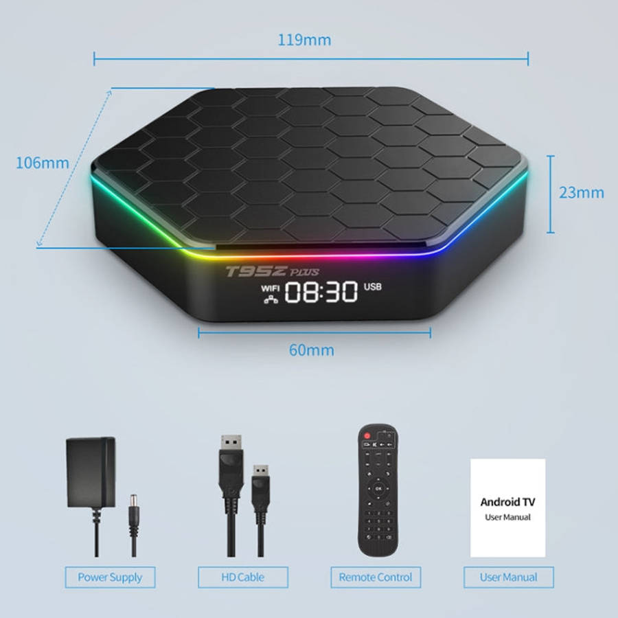 T95Z Plus 8K WiFi6 Android 12.0 Smart TV Box with Remote Control, 4GB+64GB, Allwinner H618 Quad-C...