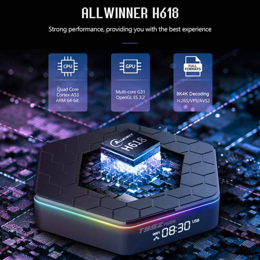 T95Z Plus 8K WiFi6 Android 12.0 Smart TV Box with Remote Control, 4GB+64GB, Allwinner H618 Quad-C...