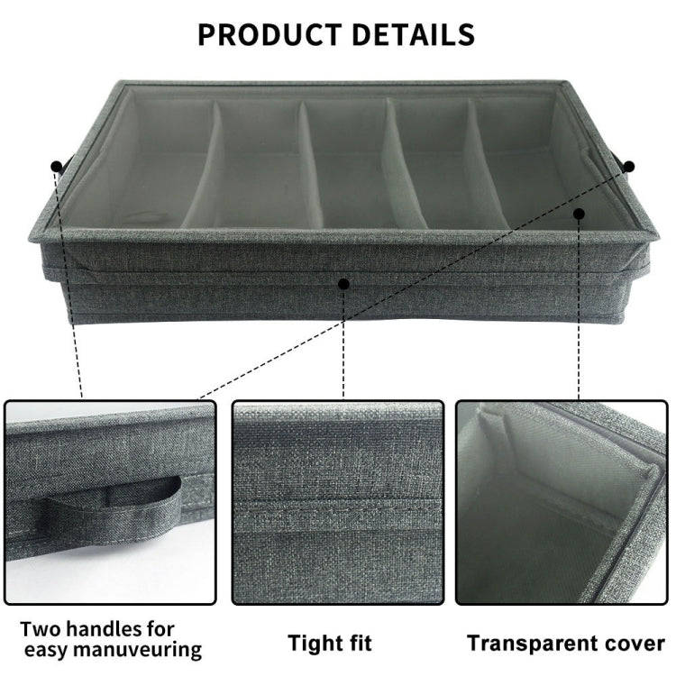 Removable Foldable Tableware Storage Box(Grey)