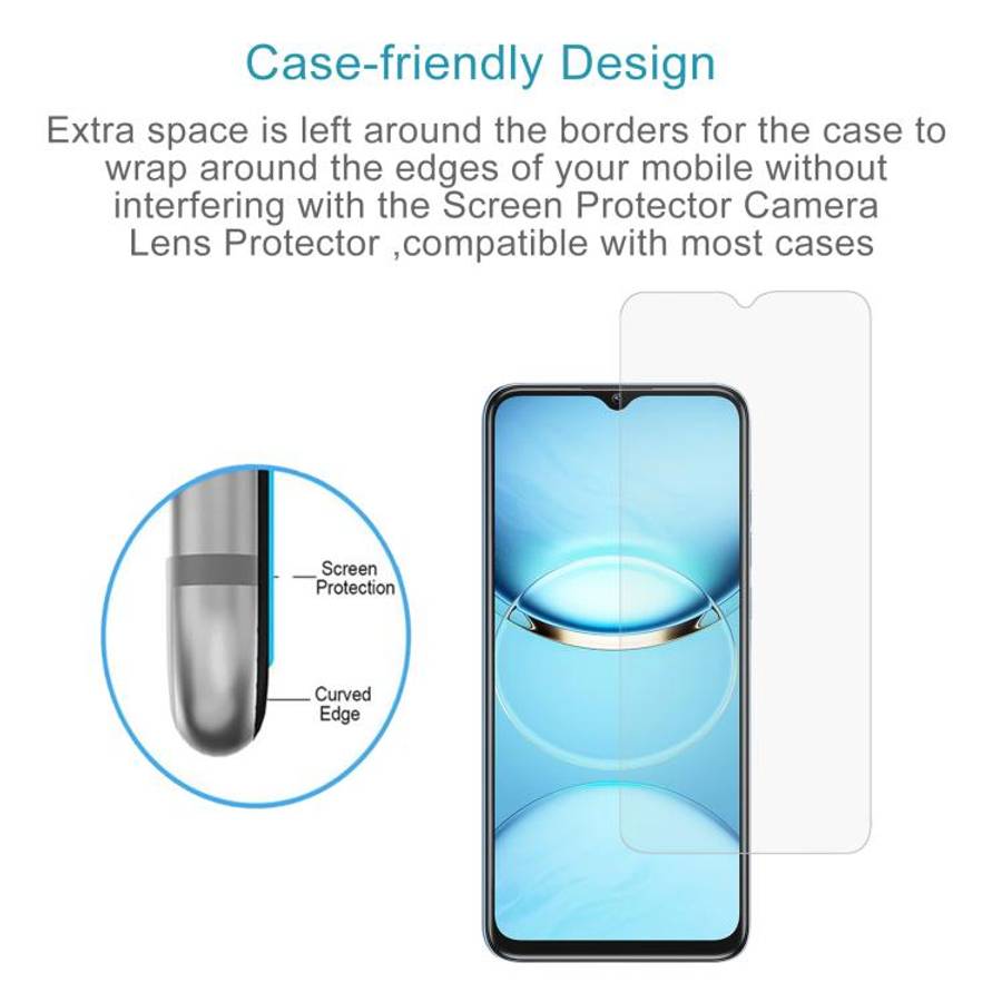 For Oukitel C1 Pro 50pcs 0.26mm 9H 2.5D Tempered Glass Film