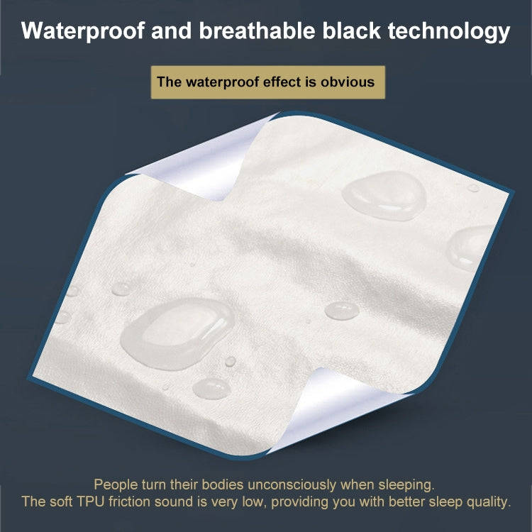 Waterproof and Stain-proof Knitted Fabric Pillowcase Zipper Version, Size:43x73cm