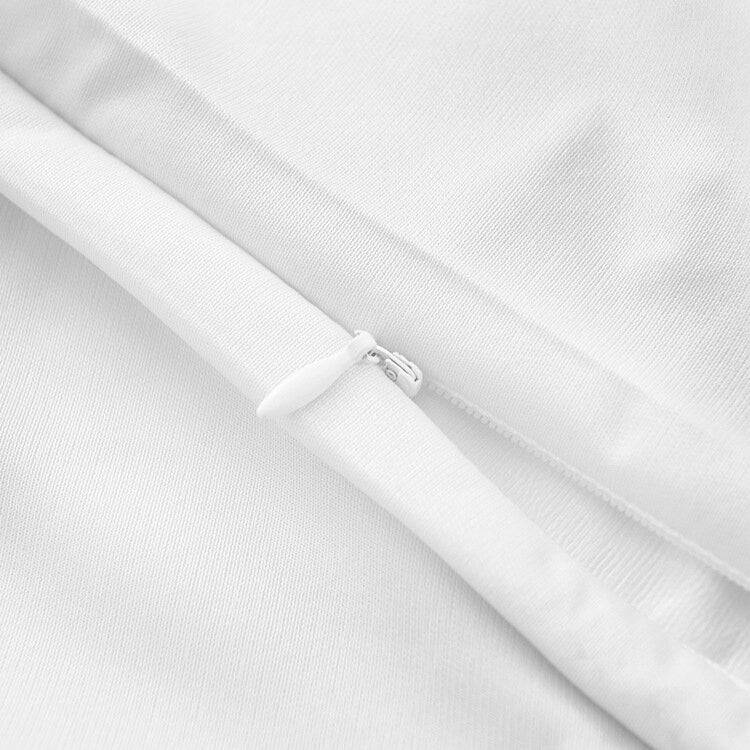 Waterproof and Stain-proof Knitted Fabric Pillowcase Zipper Version, Size:43x73cm