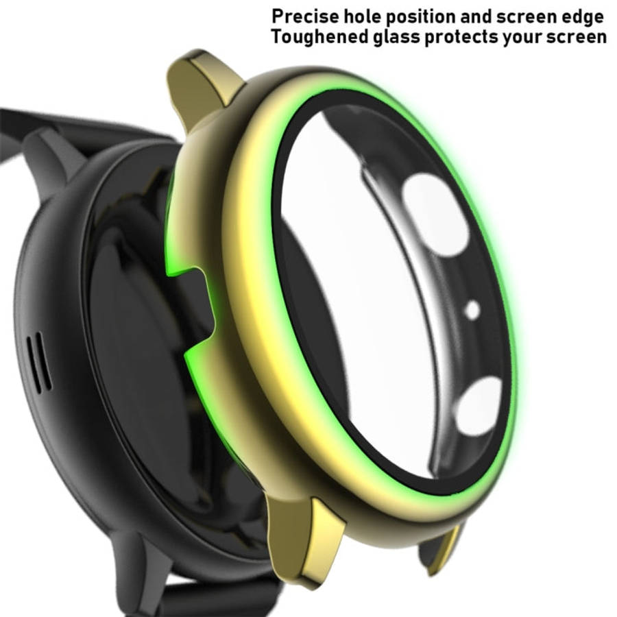 For Samsung Galaxy Watch Active 2 44mm Electroplate PC Protective Case with Tempered Glass Film(G...
