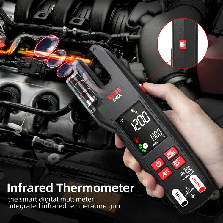 BSIDE U6X AC/DC Clamp-on Infrared Temperature Measurement Multimeter