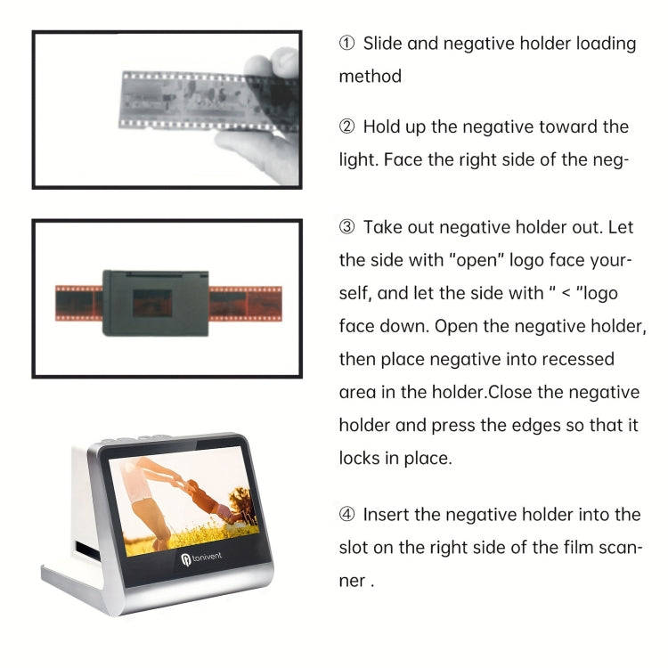 Tonivent TON170 14 Mega Pixels 5 inch HD Screen Film Scanner(US Plug)