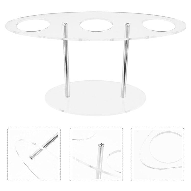 YX035 Acrylic Ice Cream Cone Rack Ice Cream Display Stand(Transparent)