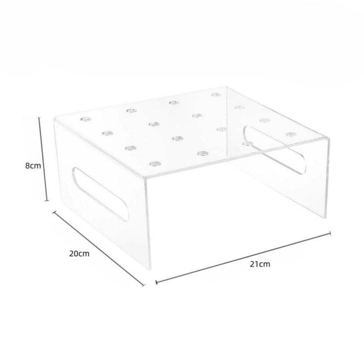 YX043 Acrylic Transparent Tui Tui Le Cake Cone Display Stand 16-hole Cupcake Display Stand