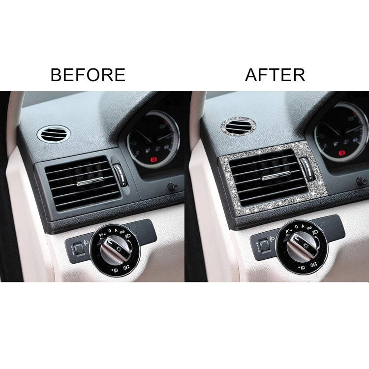 For Mercedes-Benz C-class W204 2007-2010 Car Instrument + Middle + Side Air Outlet Diamond Decora...