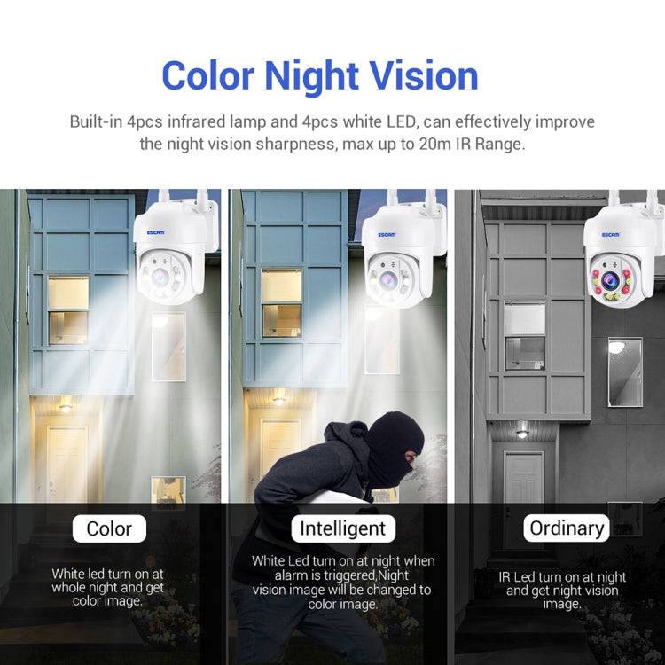 ESCAM TV114 4MP WiFi Camera Support Two-Way Voice & Night Vision & Motion Detection, Specificatio...