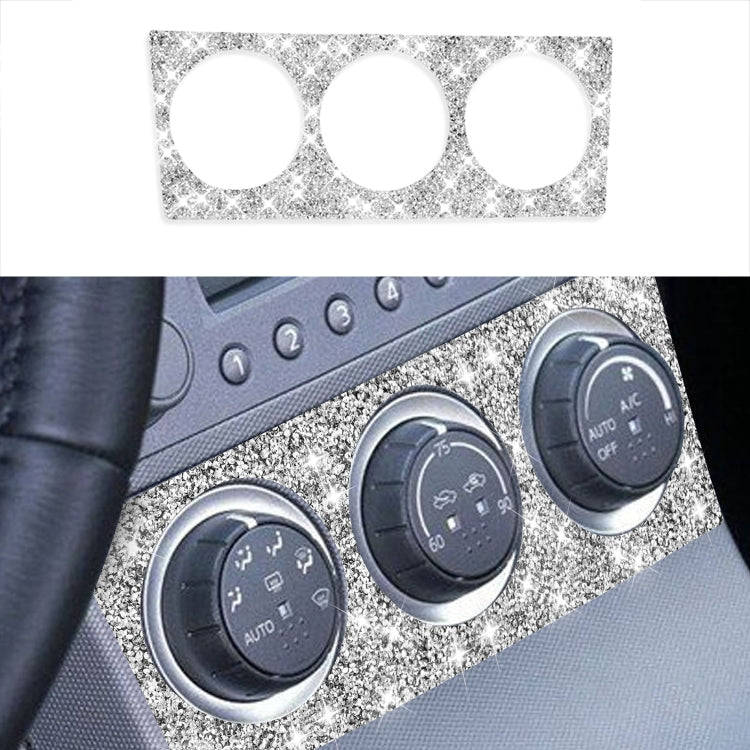 For Nissan 350Z 2003-2009 Car Air Conditioning Adjustment Diamond Decorative Sticker,Left and Rig...