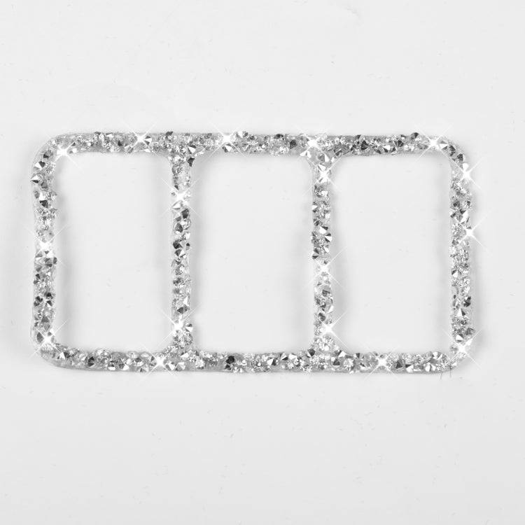 For Nissan 370Z Z34 2009- Car Central Control Heating Button Frame Diamond Decoration Sticker, Le...