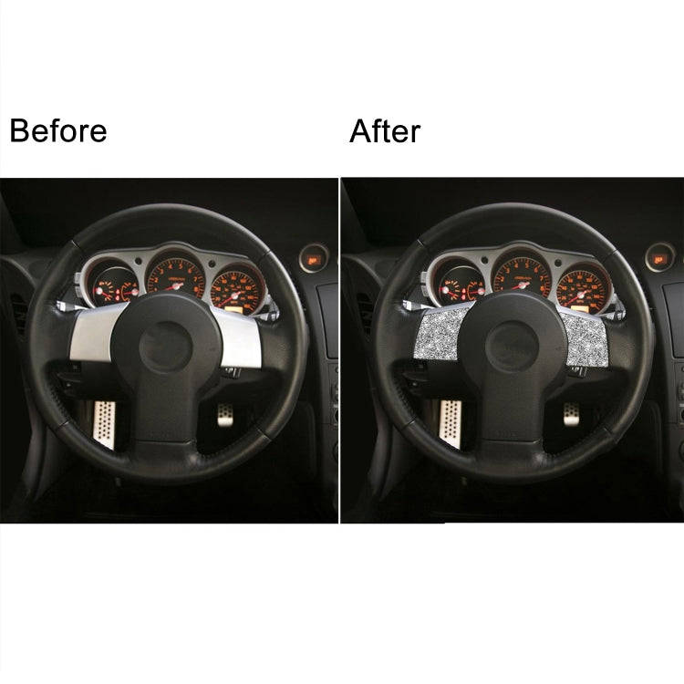 For Nissan 350Z 2006-2009 Car Steering Wheel Diamond Sticker,Left and Right Drive Universal