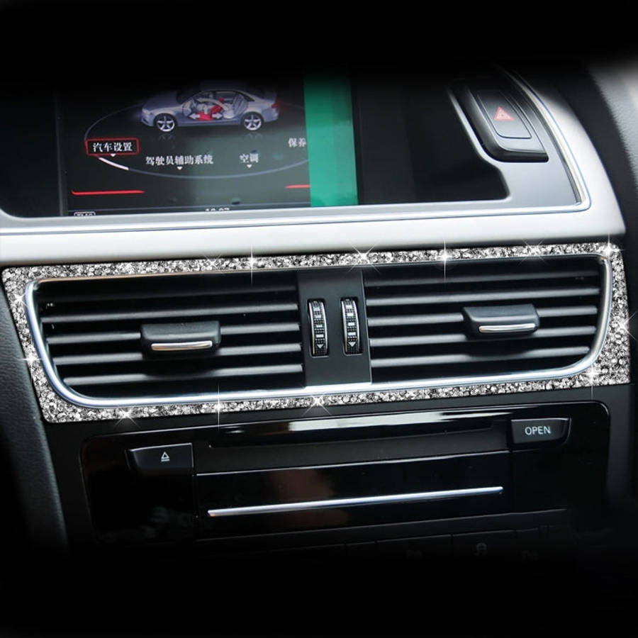 For Audi A4 / A5 / Q5 Car Air Conditioning Air Outlet Frame Diamond Decoration Sticker, Left Drive