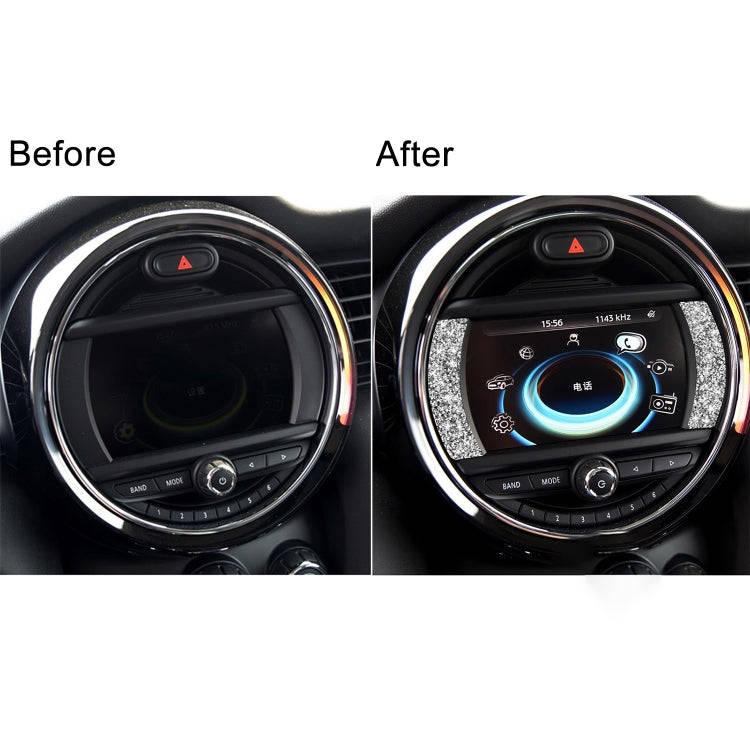 For BMW Mini Cooper Countryman Clubman F54 Car F Chassis Navigation Panel Diamond Decoration Sticker