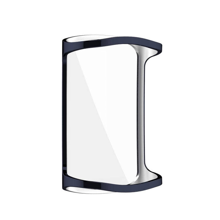 For Fitbit Charge 6 / 5 Full Coverage TPU Electroplated Watch Protective Case(Midnight Blue)