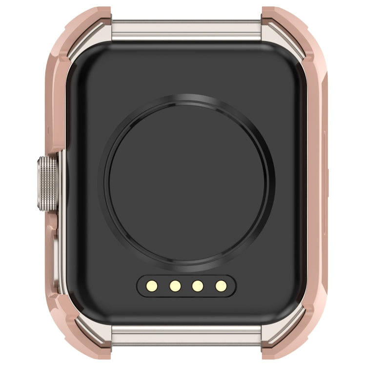 For OPPO Watch 4 Pro PC + Tempered Film Integrated Watch Protective Case(Pink)