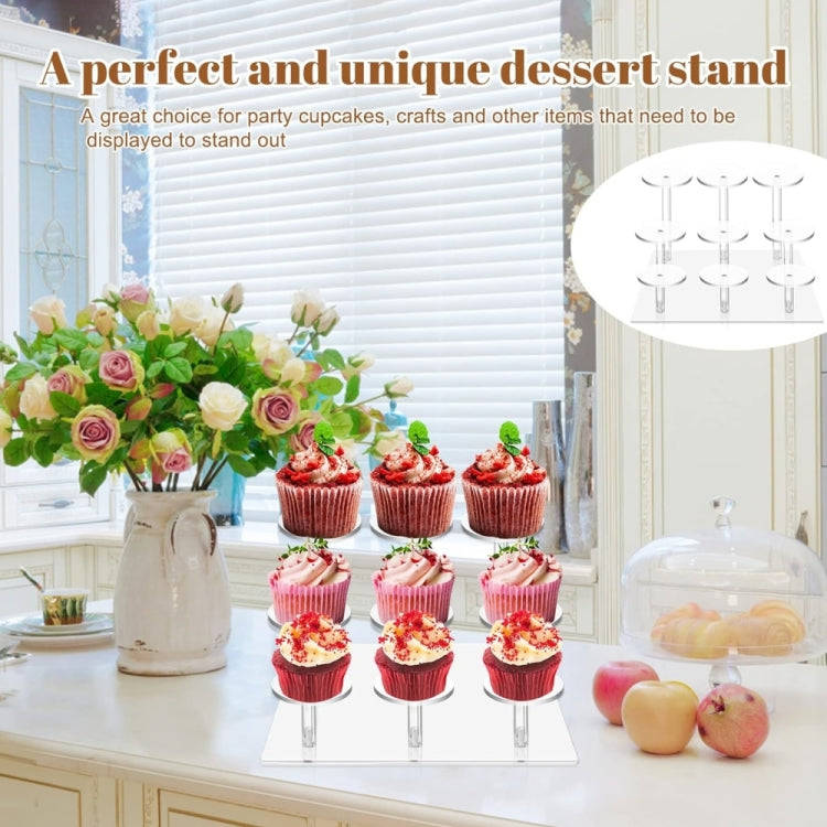 YX067 Acrylic Square Decoration Cupcake Stand