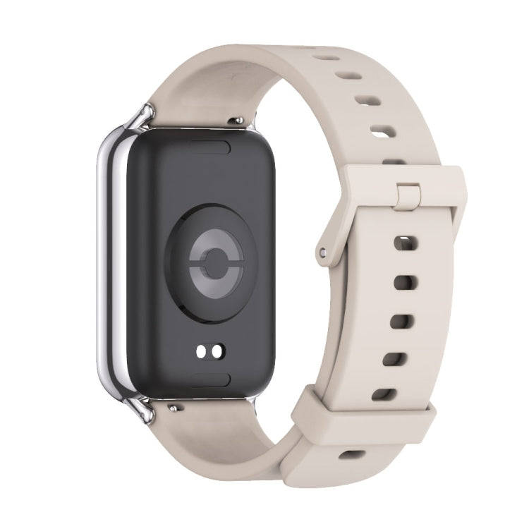 For Xiaomi Smart Band 9 Pro / 8 Pro Mijobs Silicone Breathable Watch Band(Grey+Silver)