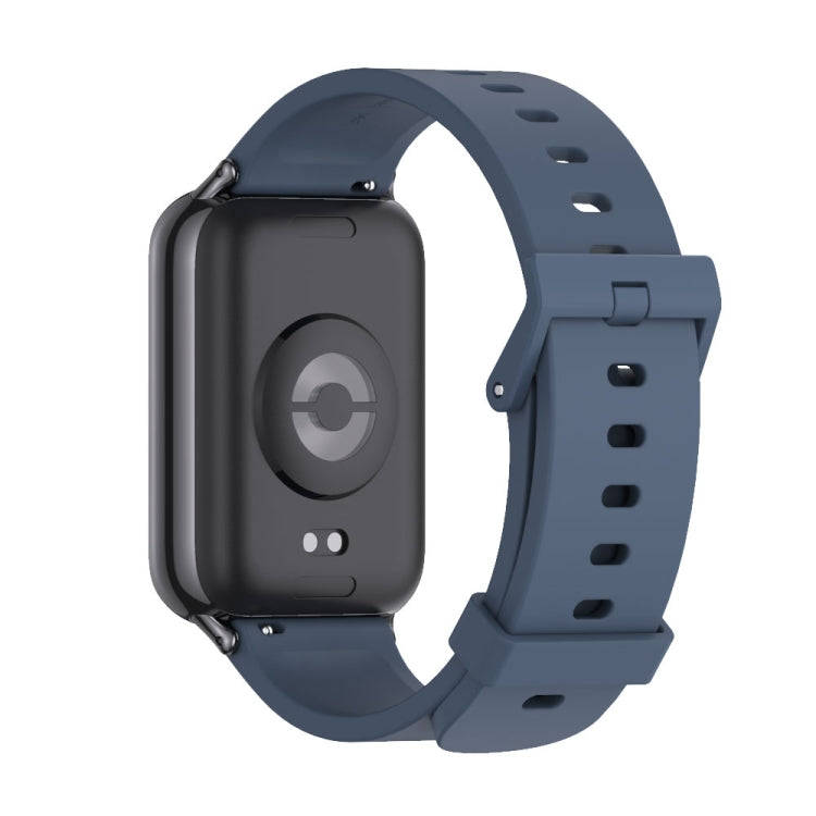 For Xiaomi Smart Band 9 Pro / 8 Pro Mijobs Silicone Breathable Watch Band(Midnight Blue+Black)