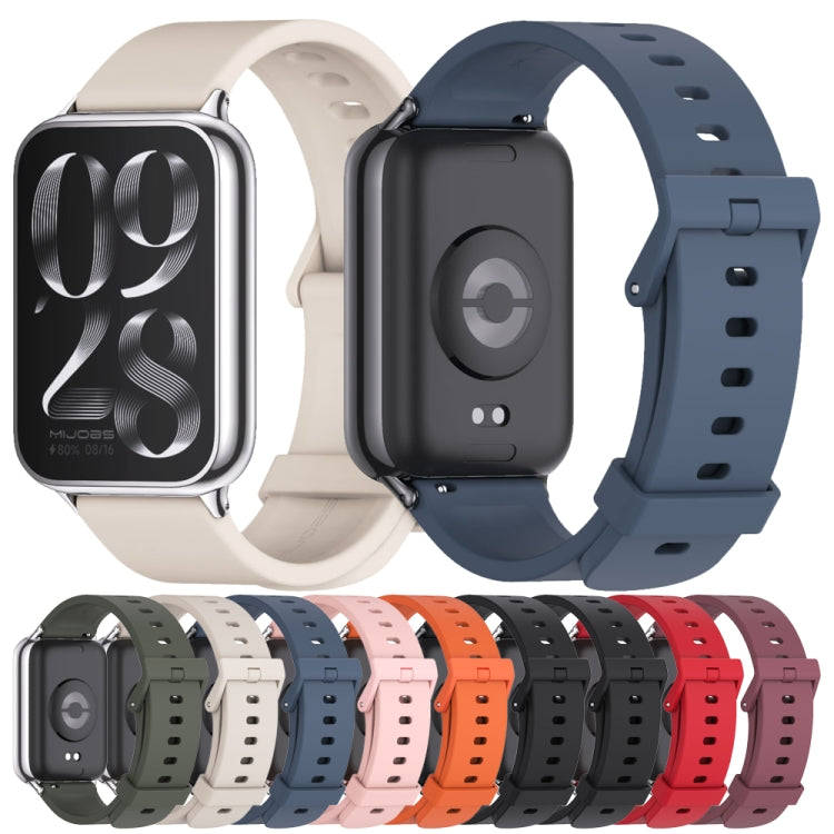 For Xiaomi Smart Band 9 Pro / 8 Pro Mijobs Silicone Breathable Watch Band(Grey+Silver)