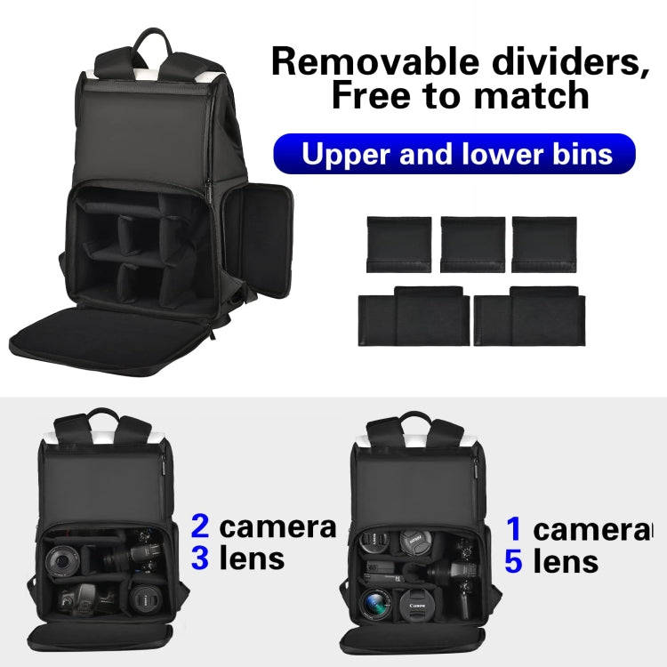 Cwatcun D79 Camera Backpack Multi-Functional Camera  Dual Shoulders Bag, Size:40.5 x 28 x 17.5cm ...