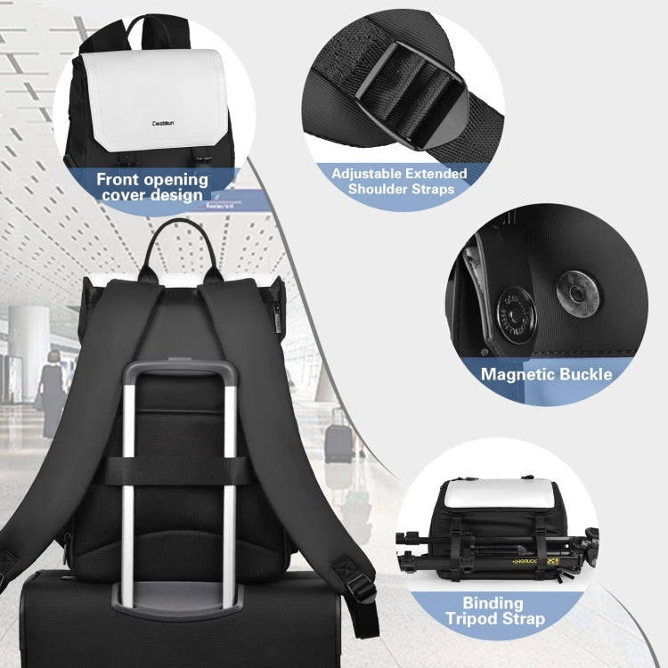Cwatcun D79 Camera Backpack Multi-Functional Camera  Dual Shoulders Bag, Size:40.5 x 28 x 17.5cm ...