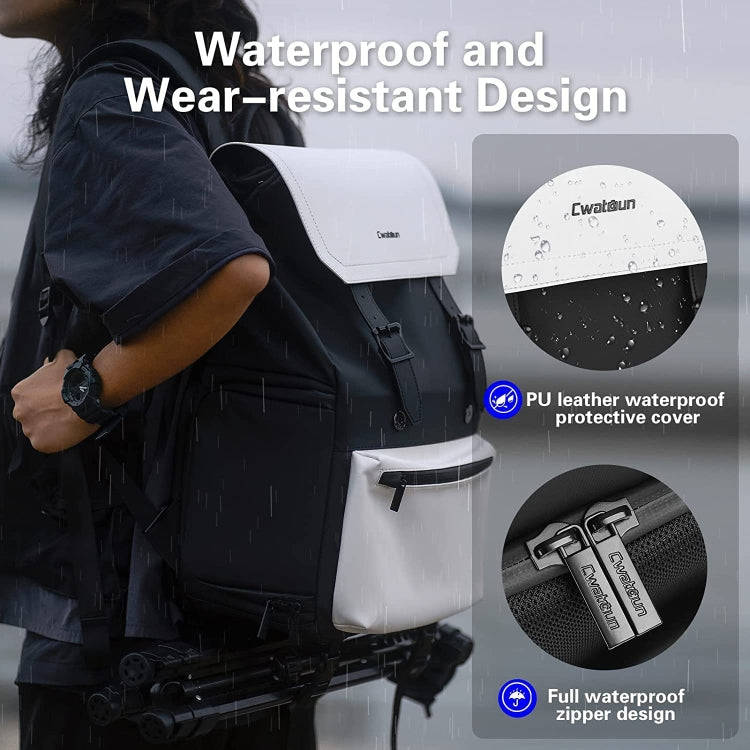 Cwatcun D79 Camera Backpack Multi-Functional Camera  Dual Shoulders Bag, Size:40.5 x 28 x 17.5cm ...