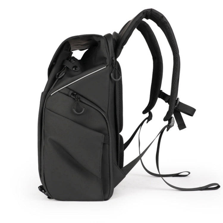 Cwatcun D89 Camera Backpack Waterproof Leather Film 15.6 Laptop Sleeve Bag, Size:43.5 x 33 x 22.5...