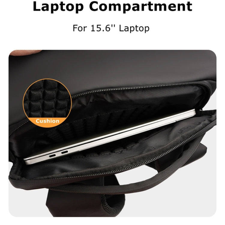 Cwatcun D89 Camera Backpack Waterproof Leather Film 15.6 Laptop Sleeve Bag, Size:43.5 x 33 x 22.5...