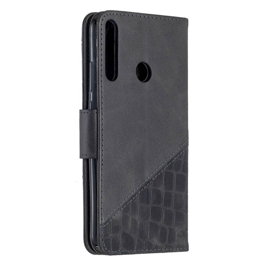 For Huawei Y7P Matching Color Crocodile Texture Horizontal Flip PU Leather Case with Wallet & Hol...