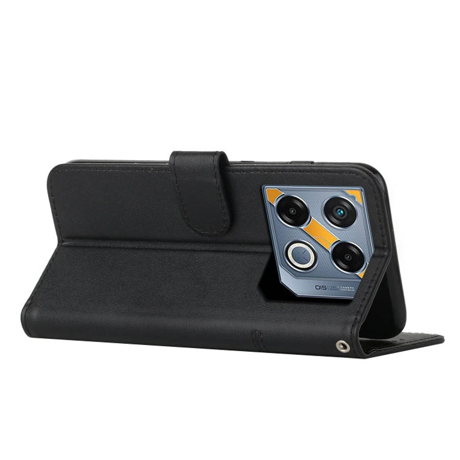 For Infinix GT 20 Pro Stitching Calf Texture Buckle Leather Phone Case(Black)