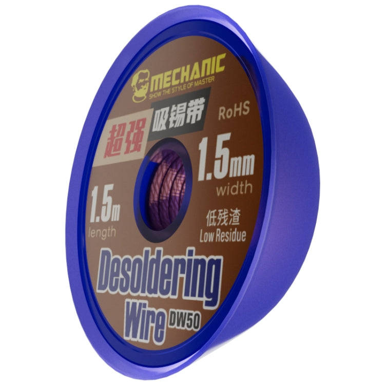 Mechanic DW50 1.5m Super Strong Tin Absorption Strip, Width:1.5mm