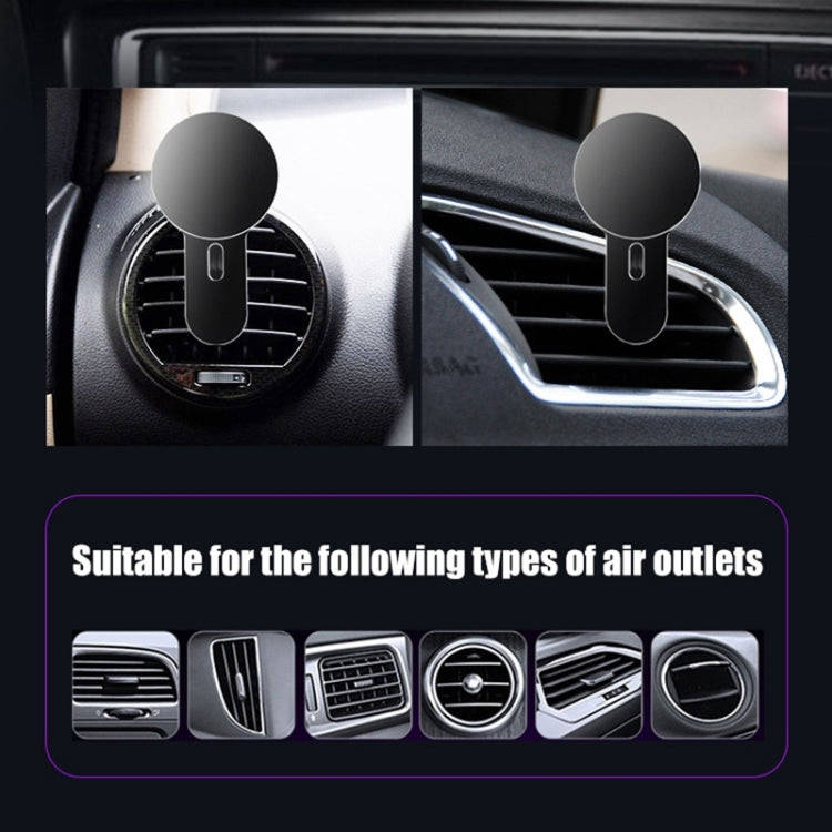 360 Degree Rotating Car Air Outlet Magnetic Phone Holder(Silver)