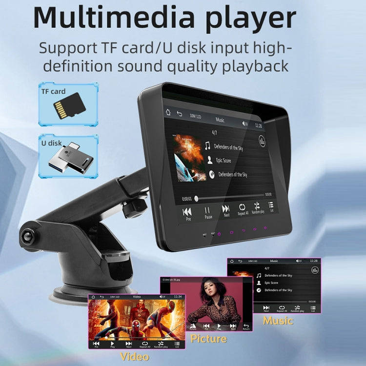 B5310 7 inch Portable Car MP5 Player Support CarPlay / Android Auto(Black)