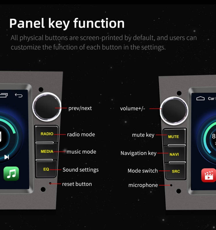 S-OB7A 7 inch Portable Car MP5 Player Built-in DAB Function Support CarPlay / Android Auto for OP...