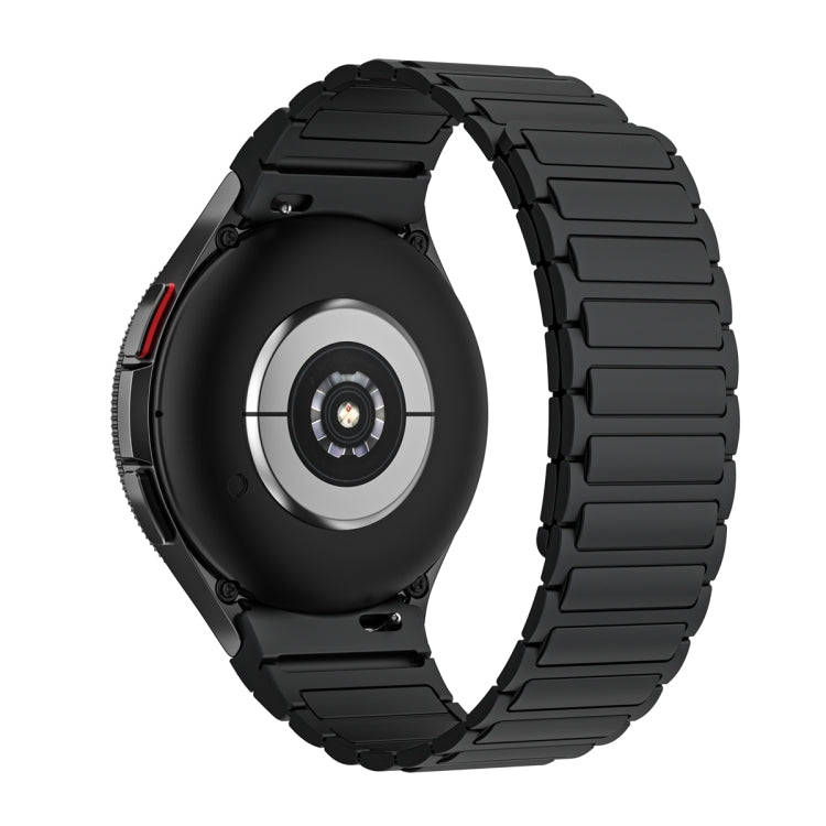 For Samsung Galaxy Watch 6 / 5 / 4 Magnetic Loop Silicone Watch Band(Black)