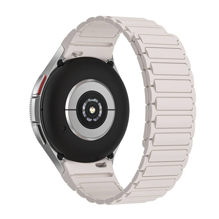 For Samsung Galaxy Watch 6 / 5 / 4 Magnetic Loop Silicone Watch Band(Starlight Color)