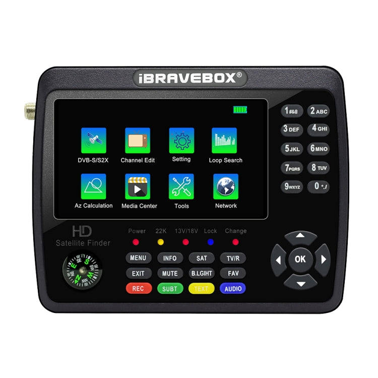 iBRAVEBOX V10 Finder Max 4.3 inch Display Digital Satellite Meter Signal Finder, Support DVB-S/S2...
