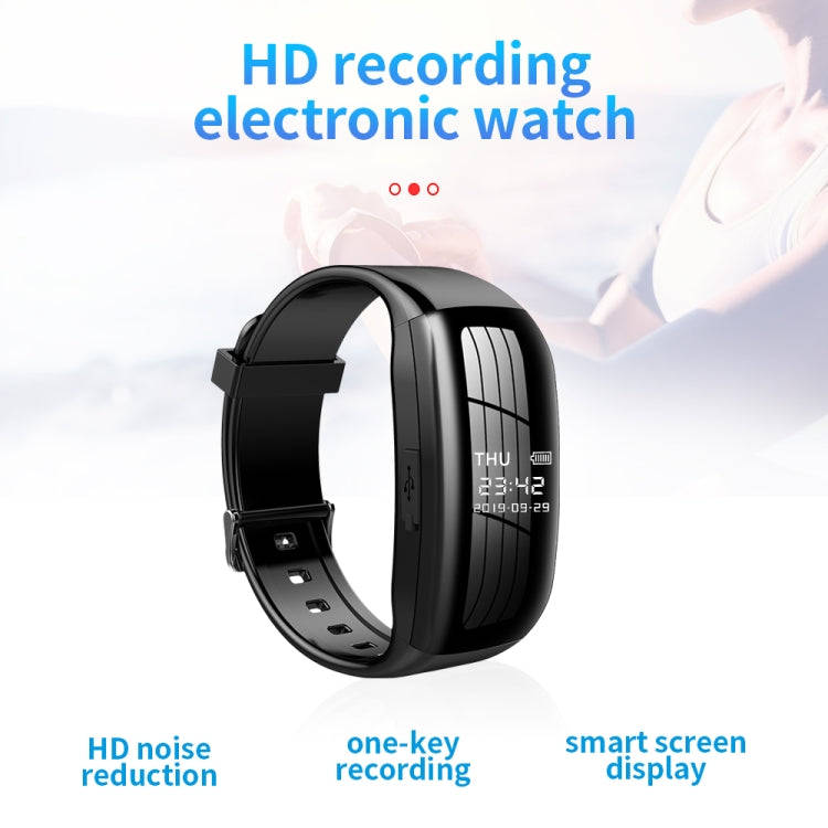 JNN C5 HD Noise Reduction Smart Recording Electronic Bracelet, Capacity:64GB