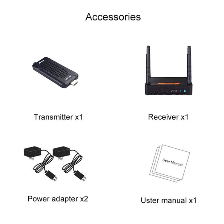 Measy FHD656 Mini 1080P HDMI 1.4 HD Wireless Audio Video Transmitter Receiver Extender Transmissi...