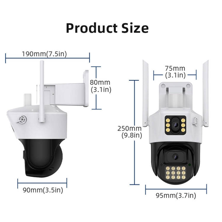 QX86 Motion Tracking Night Vision Smart Camera Supports Voice Intercom, Plug Type:UK Plug(White)